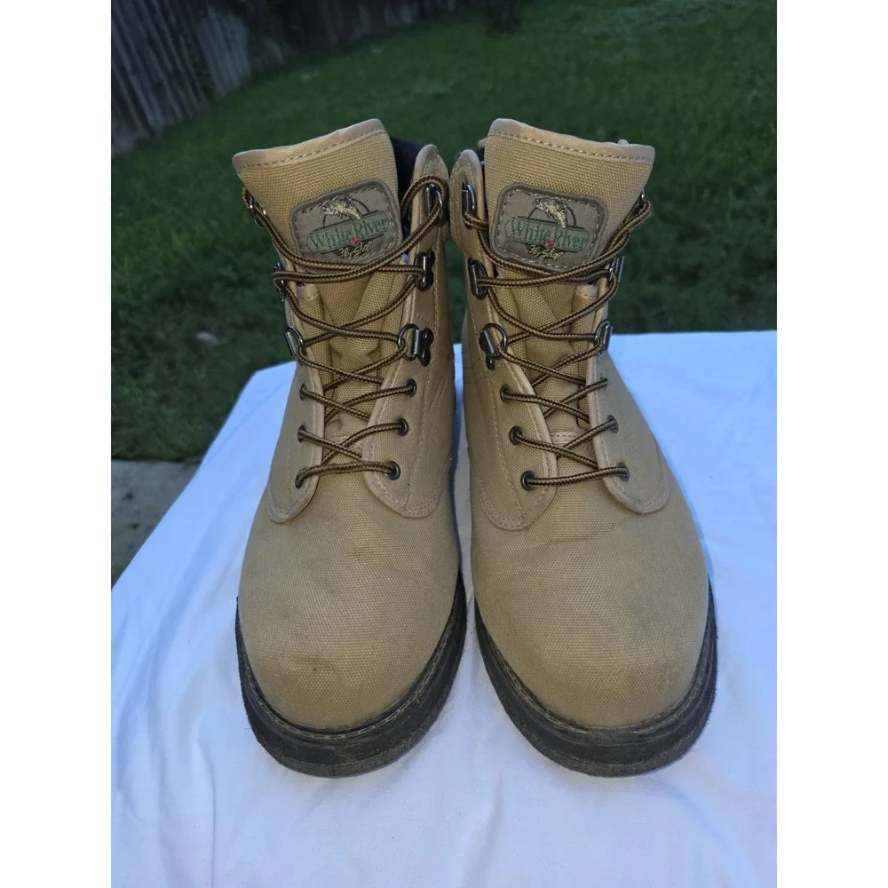 White River Fly Fishing Wading Boots  Size 9 Men's Kaki